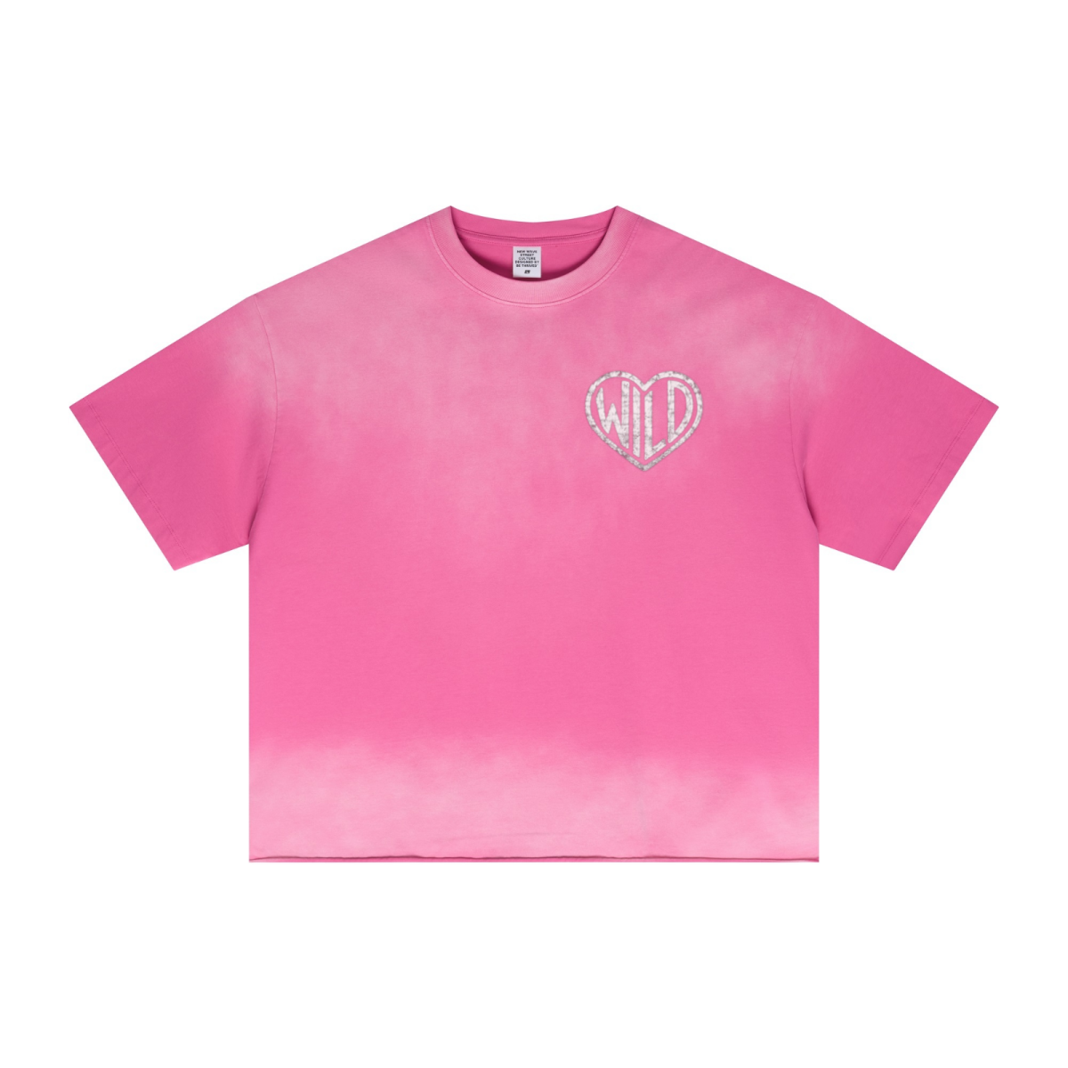 280GSM Men's Double Yarn Vintage Spray Washed Boxy T-Shirt Vintage Rose Pink