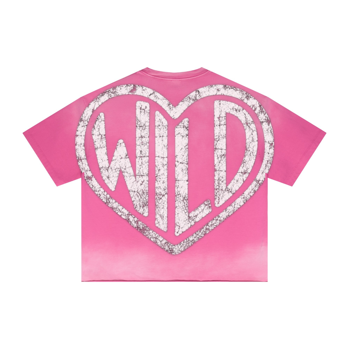 280GSM Men's Double Yarn Vintage Spray Washed Boxy T-Shirt Vintage Rose Pink
